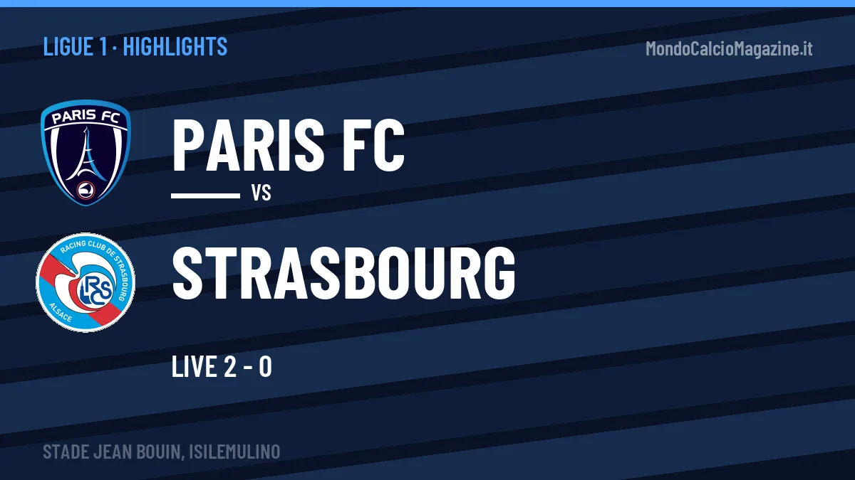 Highlights e gol Paris FC-Strasbourg: la sintesi della 5ª giornata