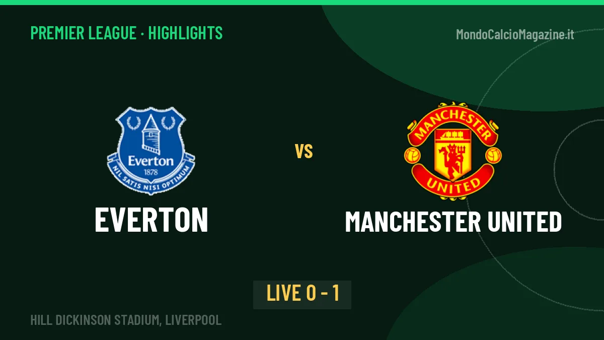 Everton-Manchester United highlights: video, marcatori e statistiche