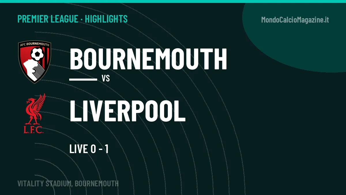 Highlights Premier League: Bournemouth-Liverpool in video