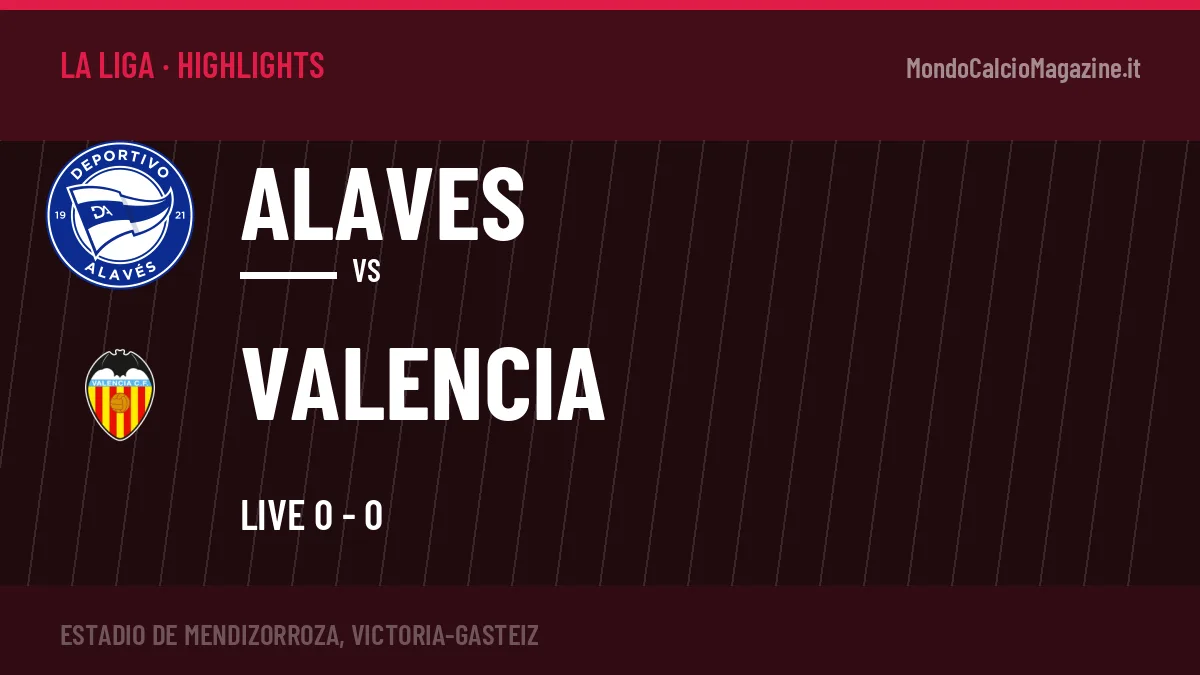 Video Alaves-Valencia: highlights e gol della partita di La Liga
