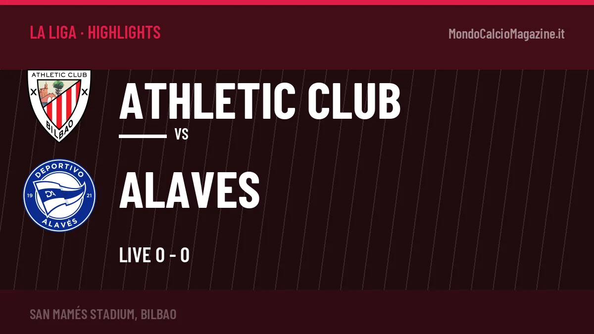 Highlights Athletic Club-Alaves: gol e sintesi della partita