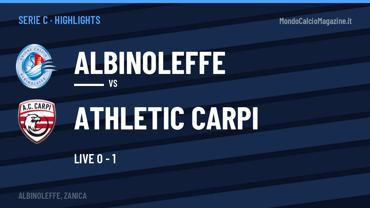 Highlights Serie C: Albinoleffe-Athletic Carpi in video