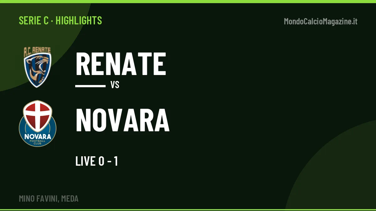 Highlights e gol Renate-Novara: la sintesi della 3ª giornata