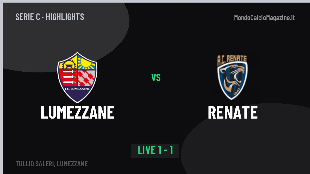 Lumezzane-Renate, gli highlights: tutti i gol in video