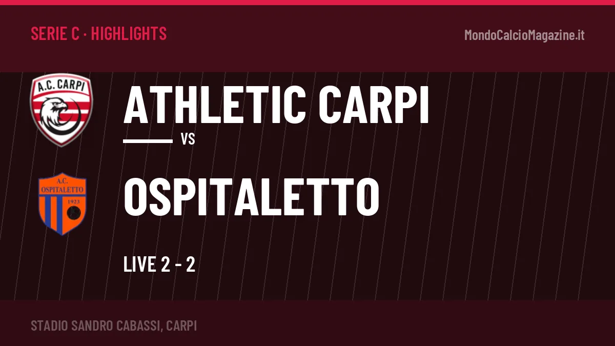 Rivedi Athletic Carpi-Ospitaletto: highlights, gol e momenti chiave della partita