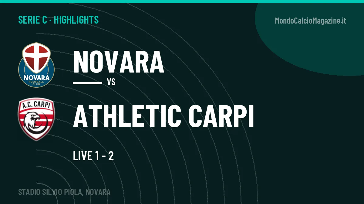 Highlights Serie C: Novara-Athletic Carpi in video