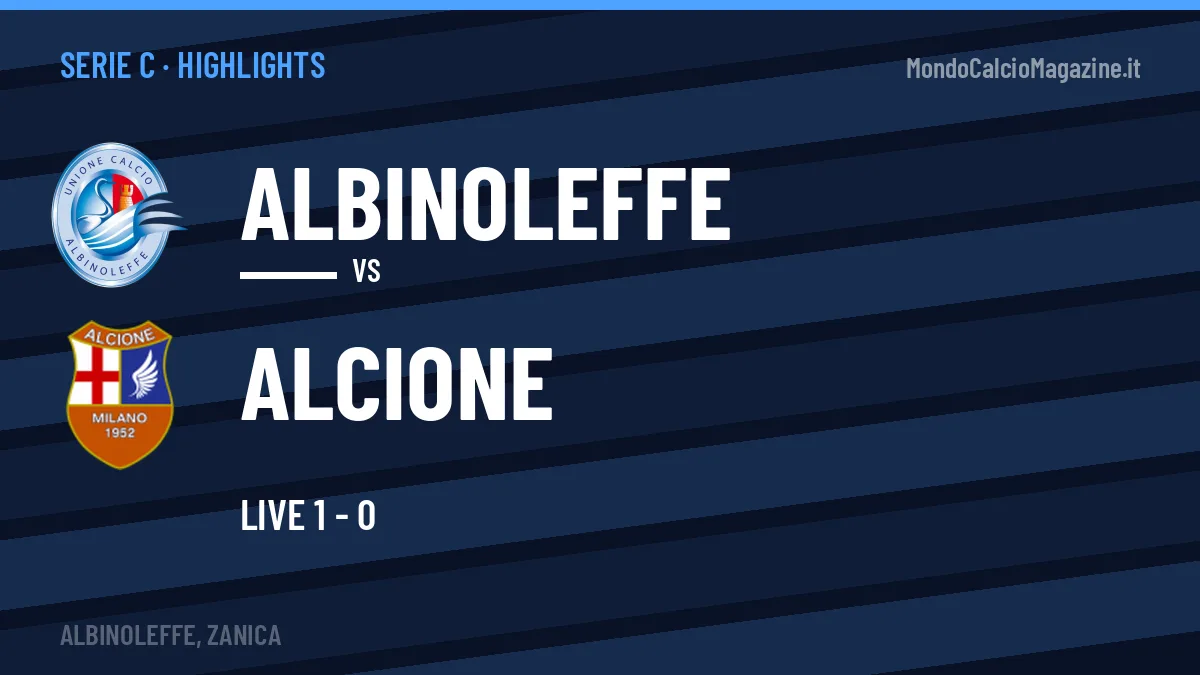 Video Albinoleffe-Alcione: highlights e gol della partita di Serie C
