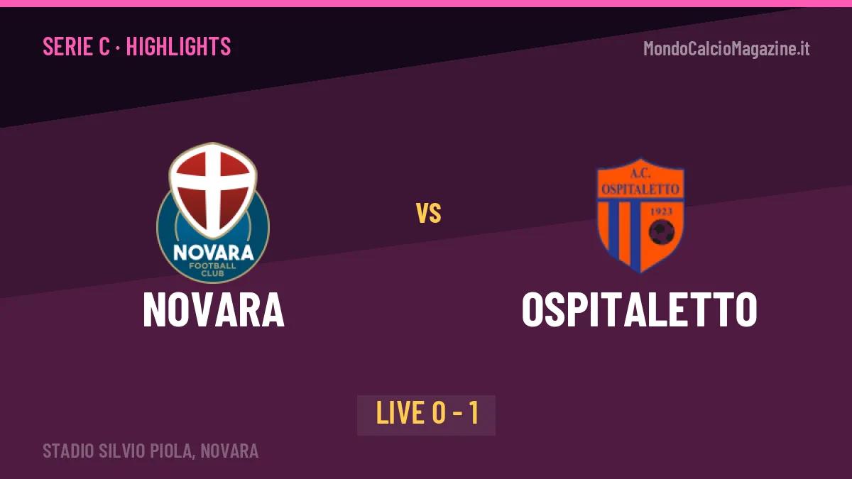 Novara-Ospitaletto, sintesi e gol: gli highlights di Serie C