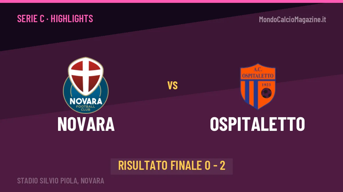 Novara-Ospitaletto, sintesi e gol: gli highlights di Serie C