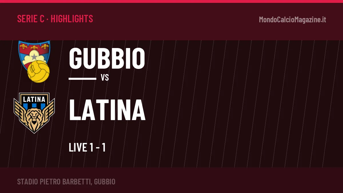 Highlights e gol Gubbio-Latina: la sintesi della 4ª giornata