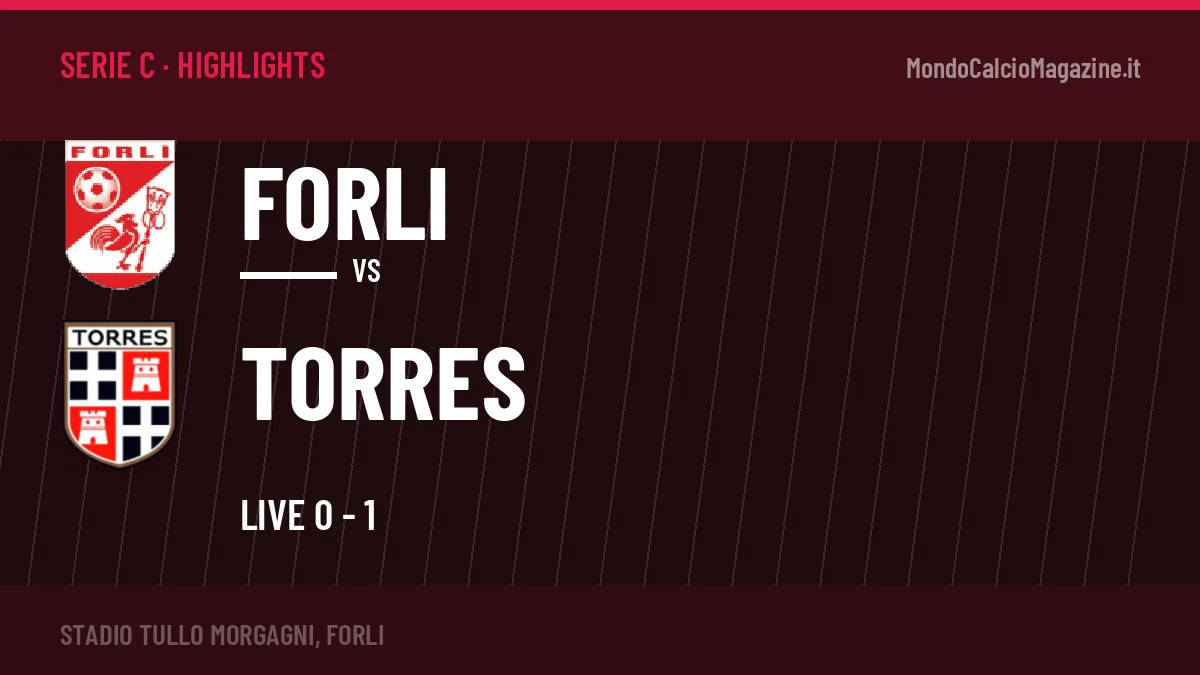 Video Forli-Torres: highlights e gol della partita di Serie C