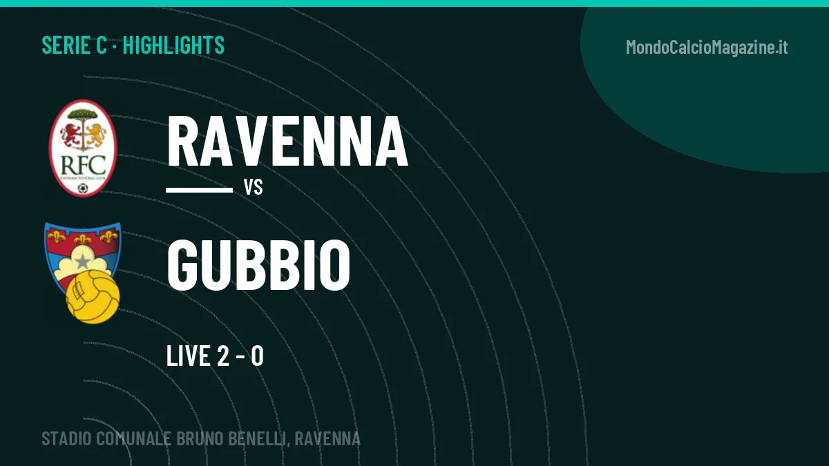 Gol e highlights di Ravenna-Gubbio: guarda la sintesi