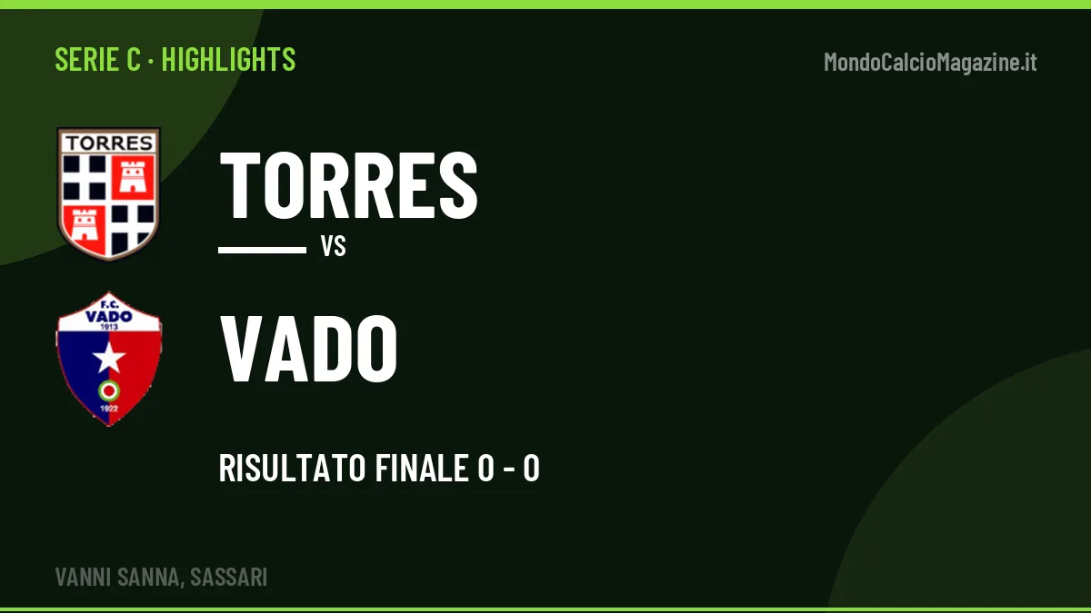 Highlights e gol Torres-Vado: la sintesi della 7ª giornata
