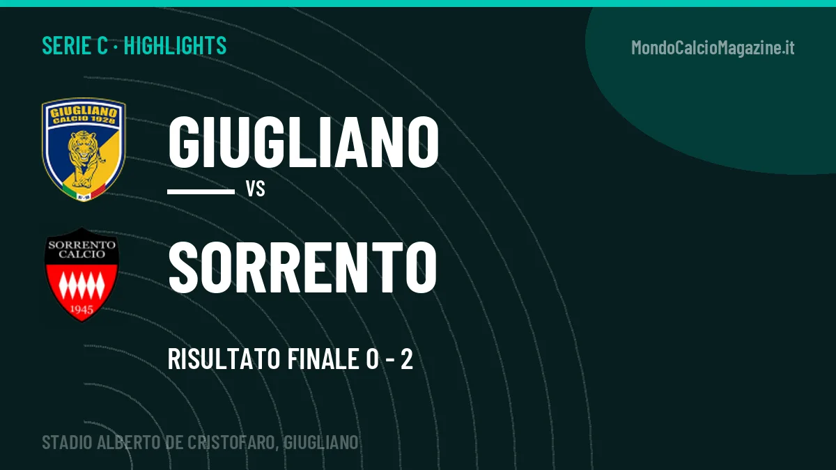 Rivedi Giugliano-Sorrento: highlights, gol e momenti chiave della partita