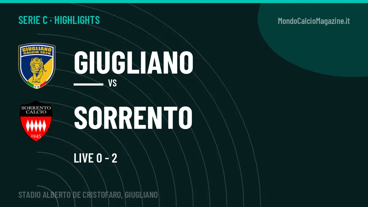 Rivedi Giugliano-Sorrento: highlights, gol e momenti chiave della partita