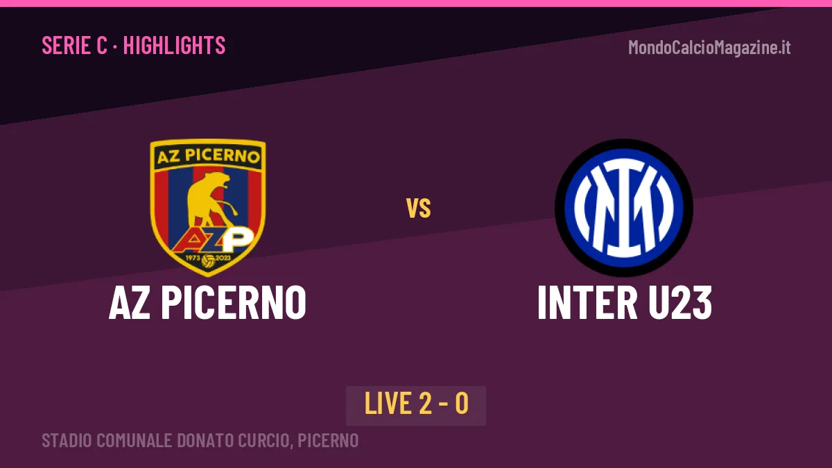 AZ Picerno-Inter U23, sintesi e gol: gli highlights di Serie C