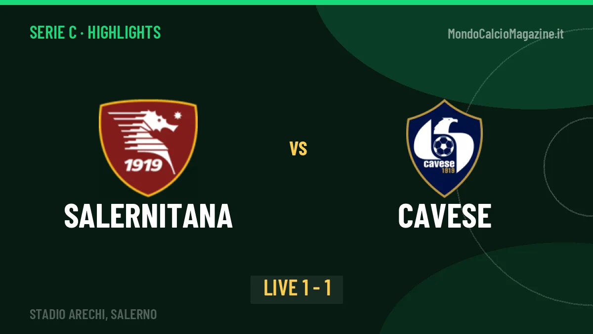 Salernitana-Cavese: highlights, video, azioni e gol del match