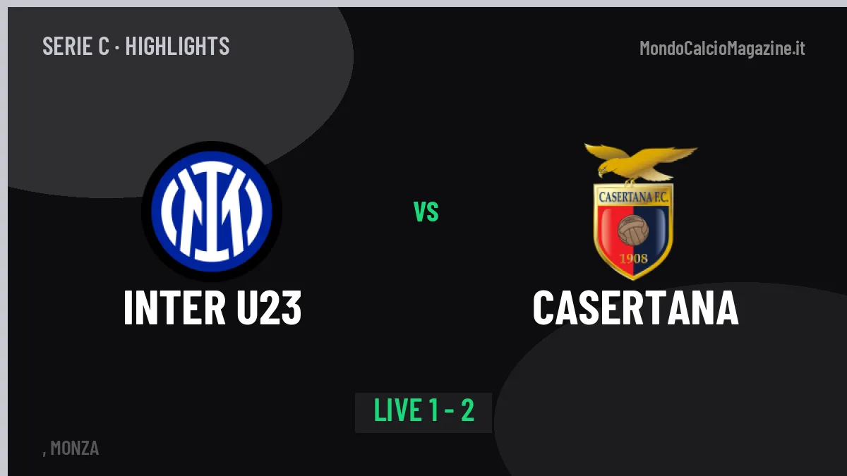 Inter U23-Casertana highlights: video, marcatori e statistiche