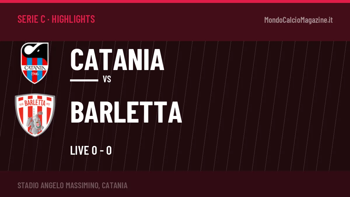 Highlights Serie C: Catania-Barletta in video