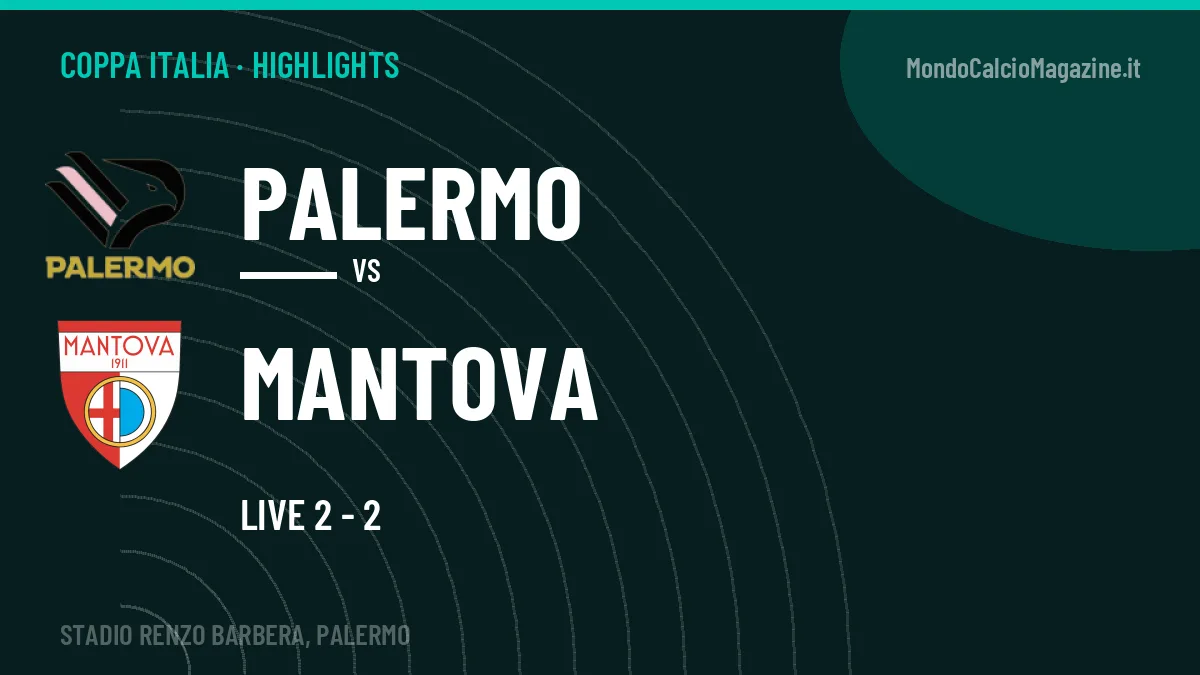 Rivedi Palermo-Mantova: highlights, gol e momenti chiave della partita