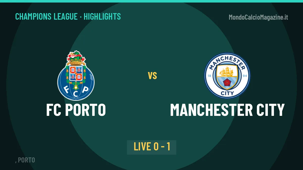 FC Porto-Manchester City highlights: video, marcatori e statistiche