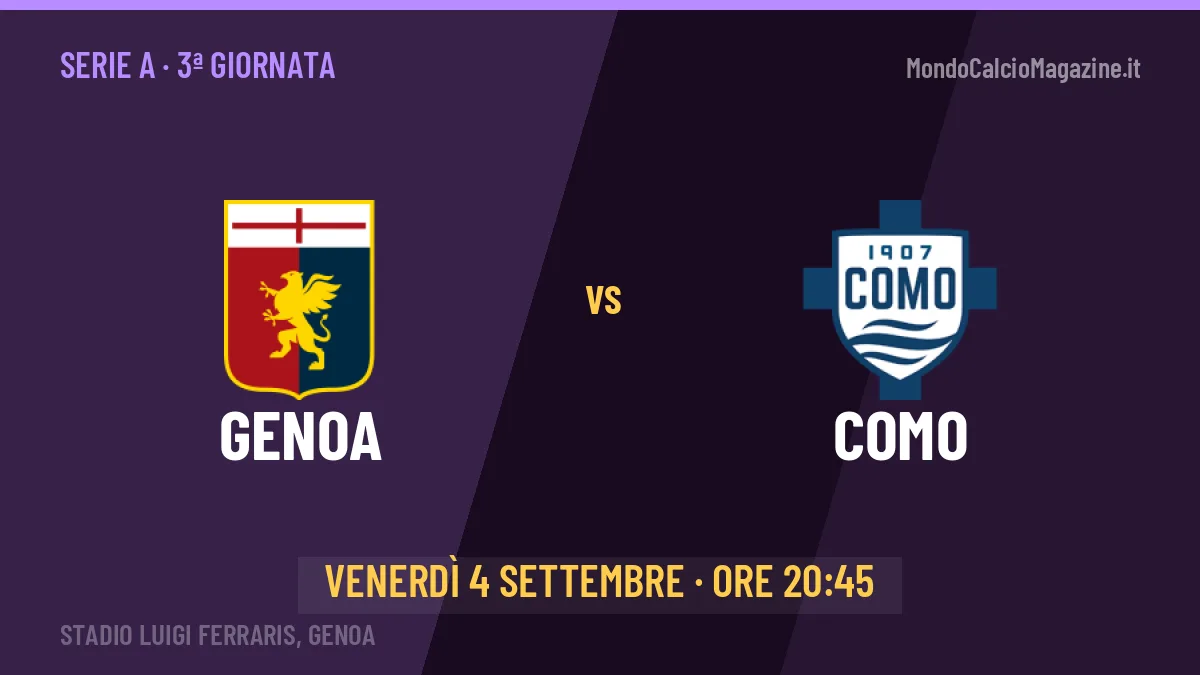 Genoa-Como: pronostico, quote e dove vedere il match in diretta