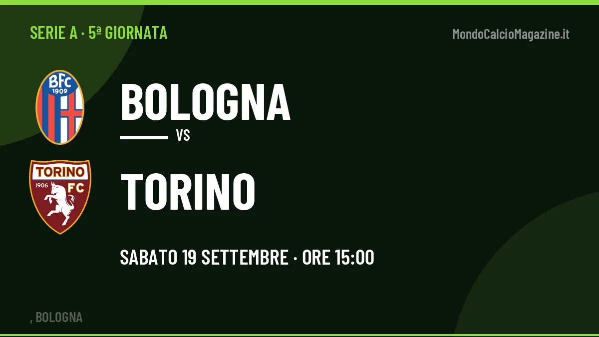 Bologna-Torino in TV: a che ora si gioca, dove vederla e probabili formazioni