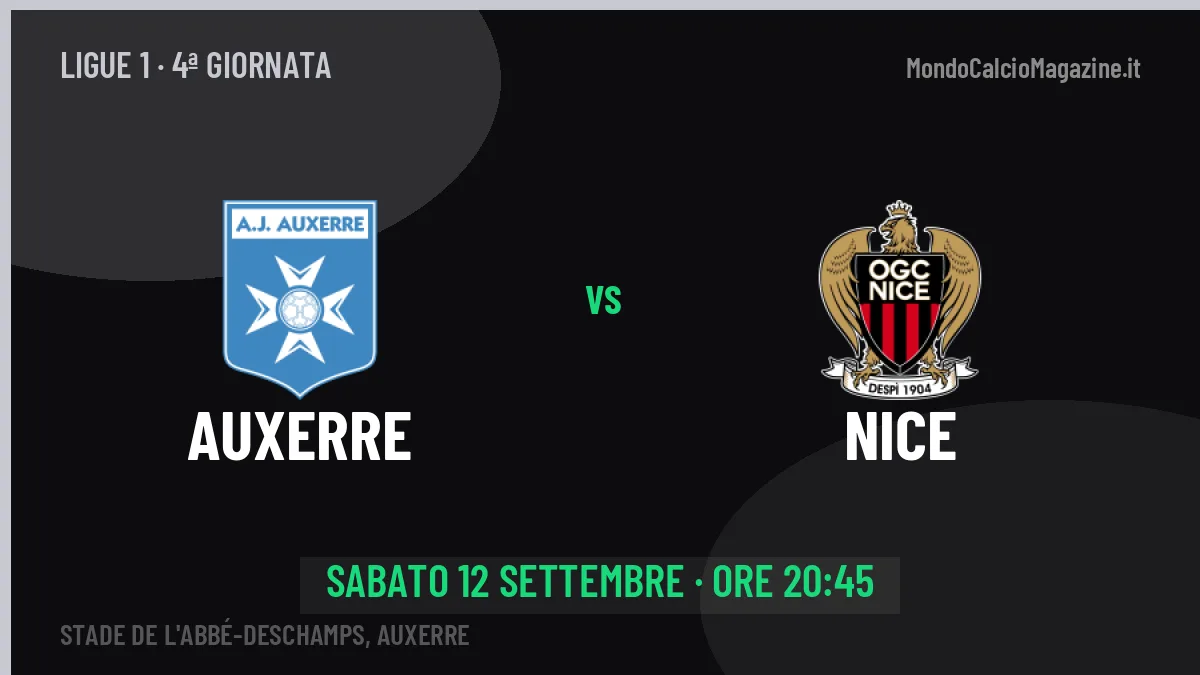 Auxerre-Nice: pronostico, quote e dove vedere il match in diretta