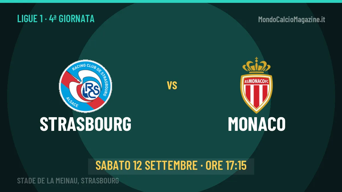 Strasbourg-Monaco: pronostico, quote e dove vedere il match in diretta