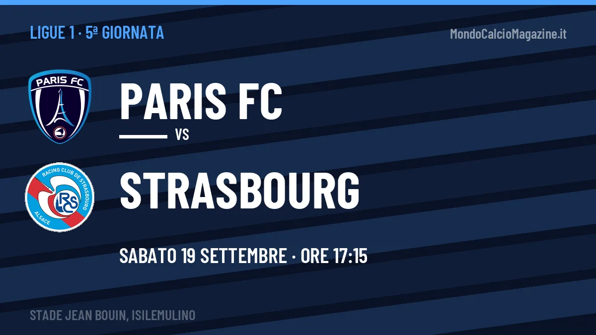 Paris FC-Strasbourg in TV: a che ora si gioca, dove vederla e probabili formazioni