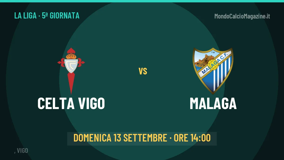 Probabili formazioni Celta Vigo Malaga: chi gioca, quote e pronostico