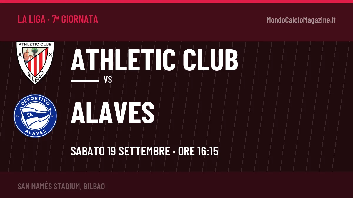 Probabili formazioni Athletic Club Alaves: chi gioca, quote e pronostico