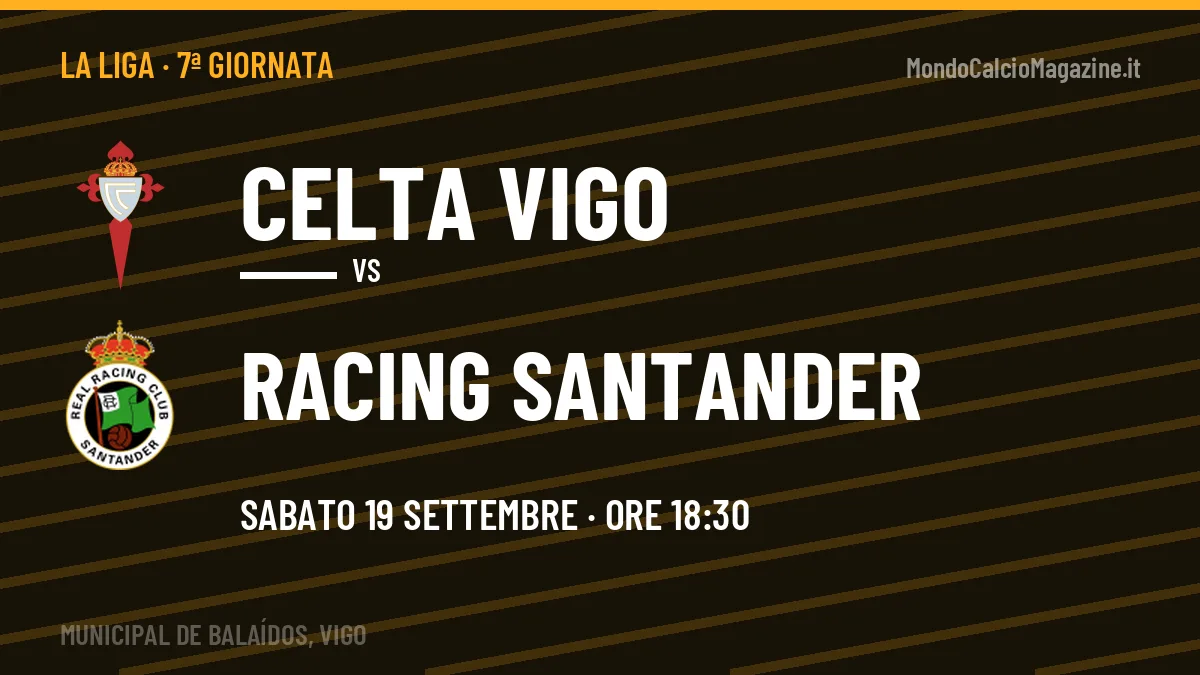 Celta Vigo-Racing Santander in TV: a che ora si gioca, dove vederla e probabili formazioni