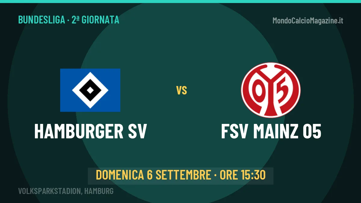 Pronostico Hamburger SV FSV Mainz 05: quote, precedenti e come arrivano le due squadre