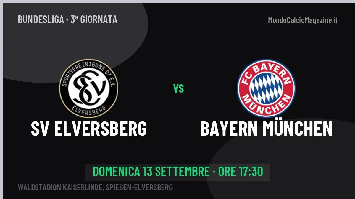 SV Elversberg-Bayern München: pronostico, quote e dove vedere il match in diretta