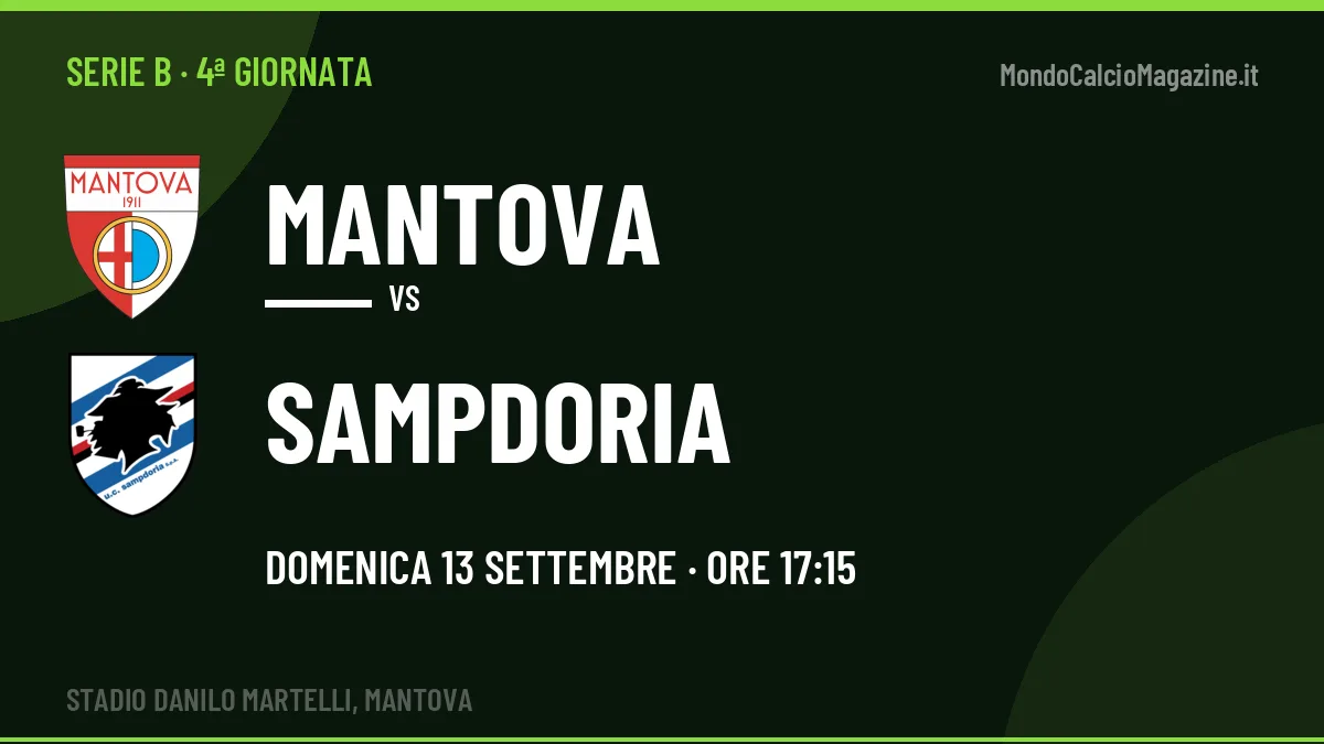Mantova-Sampdoria: pronostico, quote e dove vedere il match in diretta