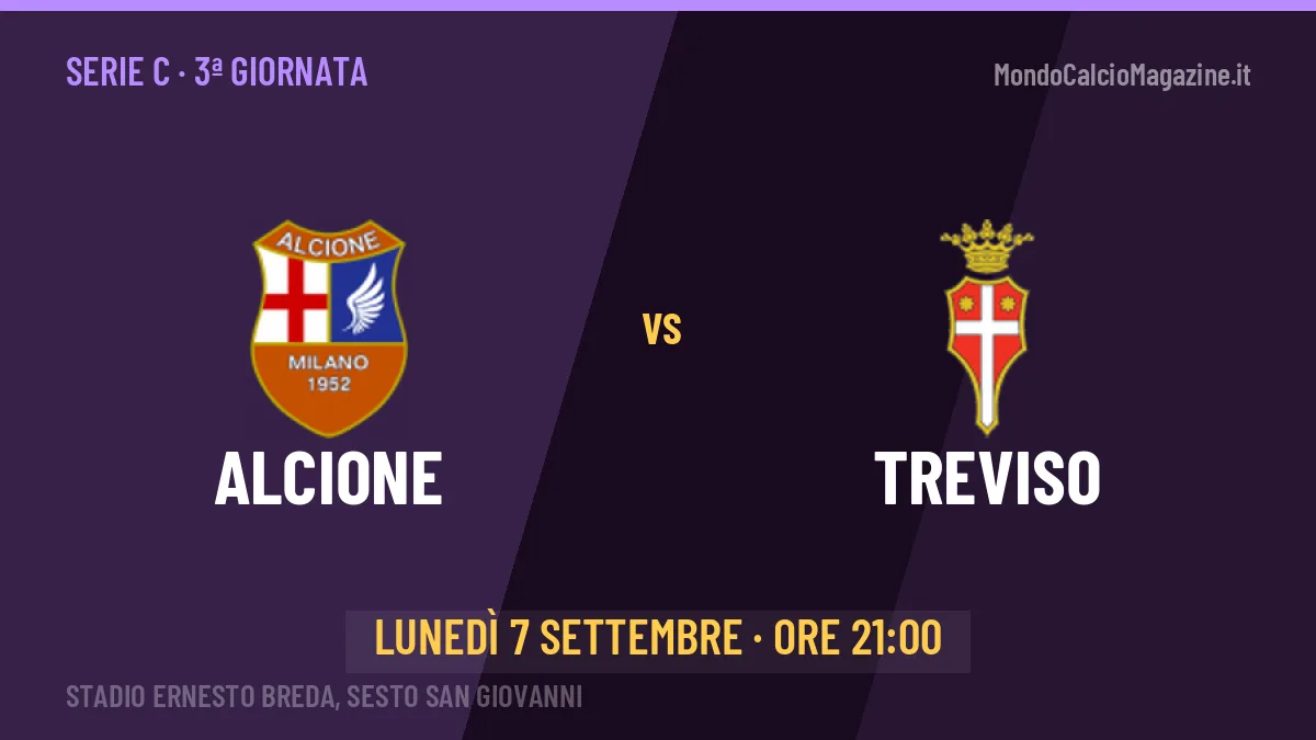 Alcione-Treviso Serie C 3ª giornata: orario, TV, streaming e probabili formazioni
