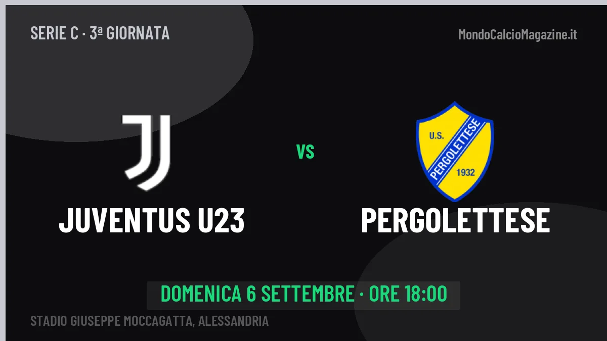 Pronostico Juventus U23 Pergolettese: quote, precedenti e come arrivano le due squadre
