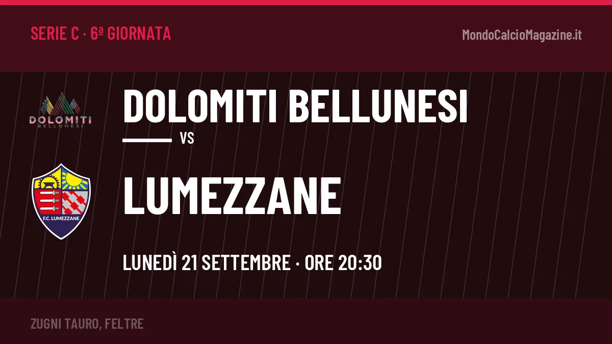 Dolomiti Bellunesi-Lumezzane: pronostico, quote e dove vedere il match in diretta