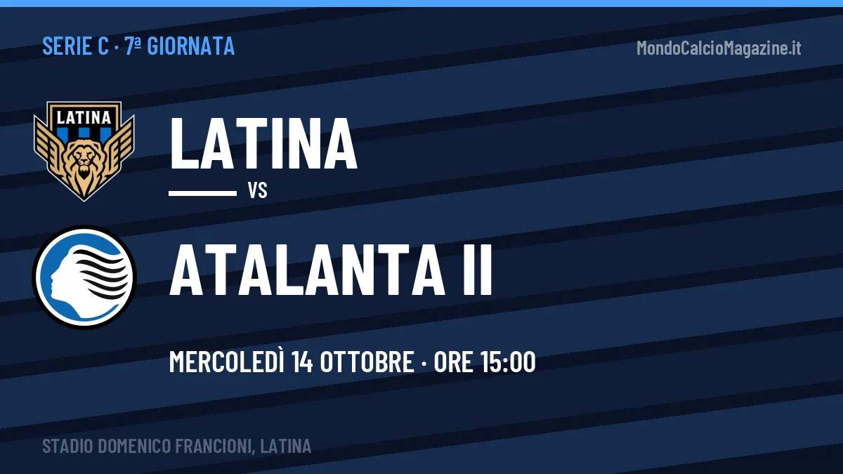 Pronostico Latina Atalanta II: quote, precedenti e come arrivano le due squadre