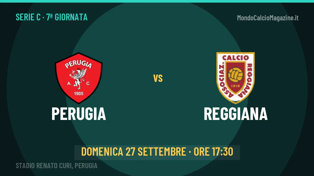 Perugia-Reggiana in TV: a che ora si gioca, dove vederla e probabili formazioni