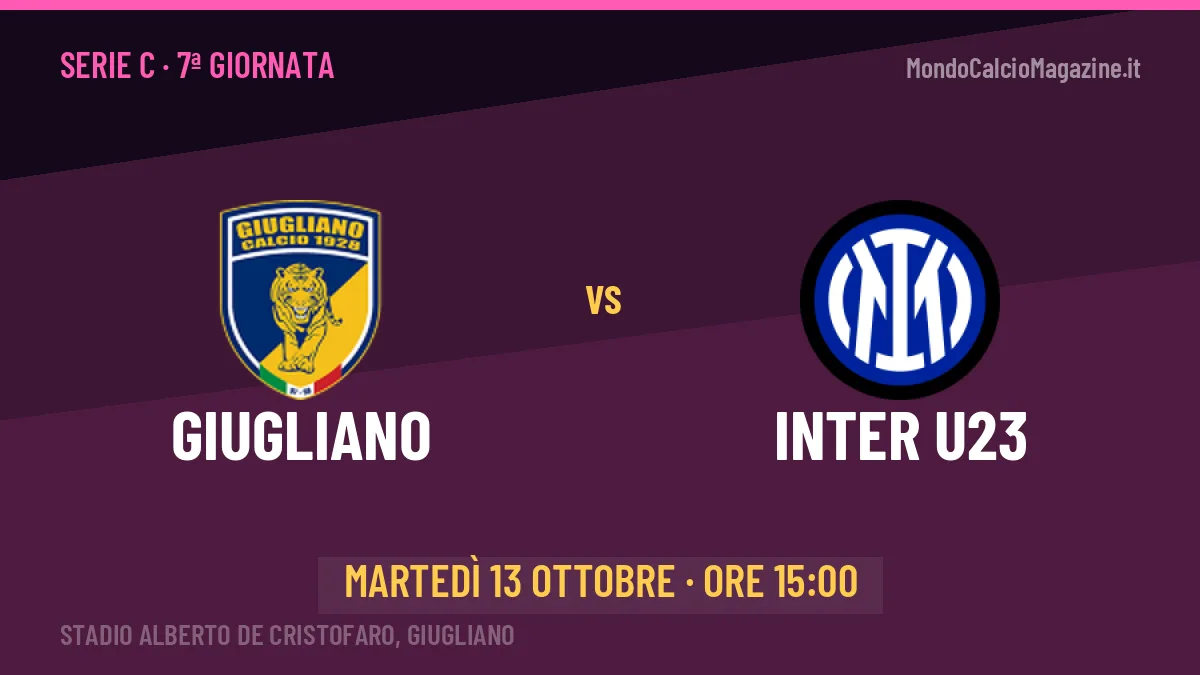 Quote Giugliano Inter U23 e pronostico: cosa dicono i bookmaker e dove vederla