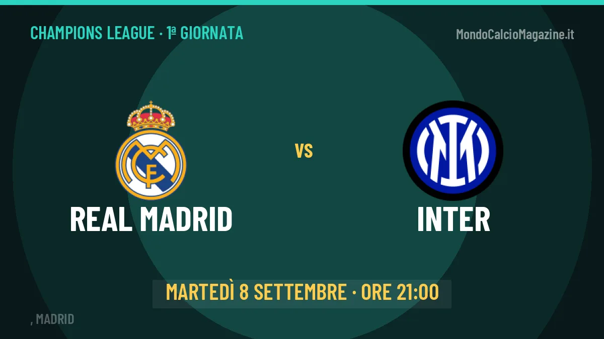 Quote Real Madrid Inter e pronostico: cosa dicono i bookmaker e dove vederla