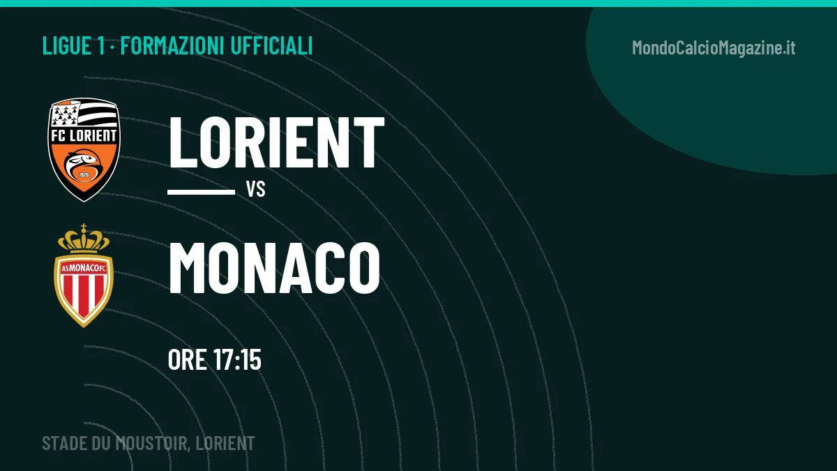Formazioni ufficiali di Lorient-Monaco: chi gioca dal primo minuto