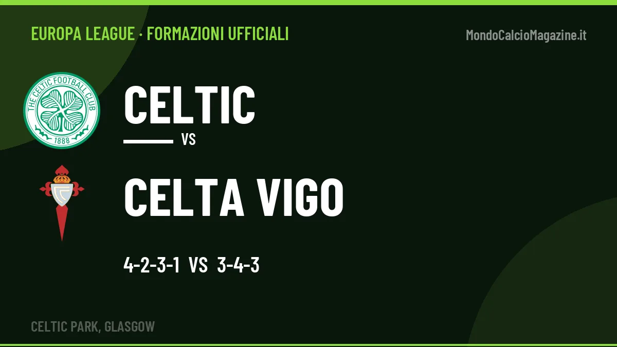 Formazioni ufficiali Celtic-Celta Vigo: Durán e Jutglà guidano gli attacchi