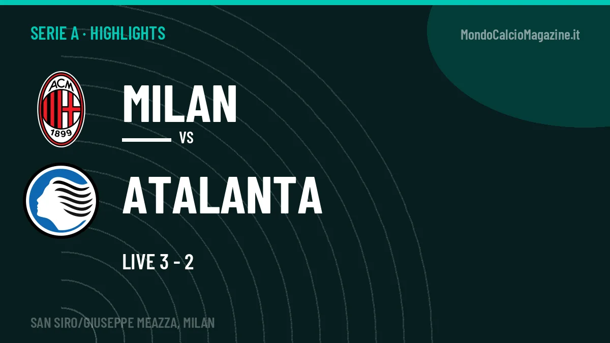 Highlights Serie A: Milan-Atalanta in video