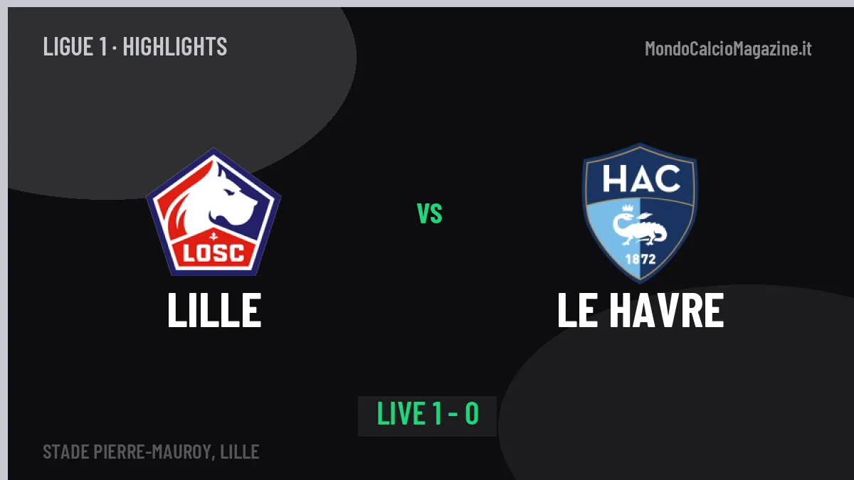 Lille-Le Havre: highlights, video, azioni e gol del match