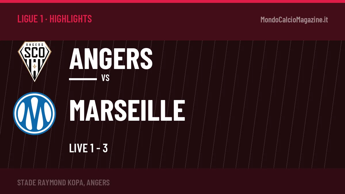Highlights e gol Angers-Marseille: la sintesi della 7ª giornata