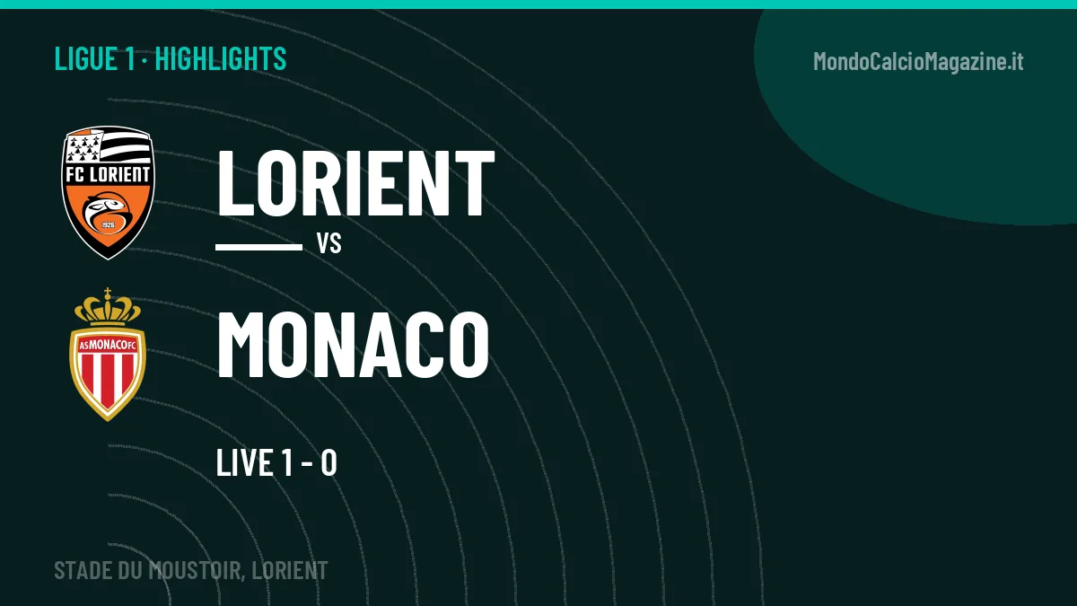 Highlights Ligue 1: Lorient-Monaco in video