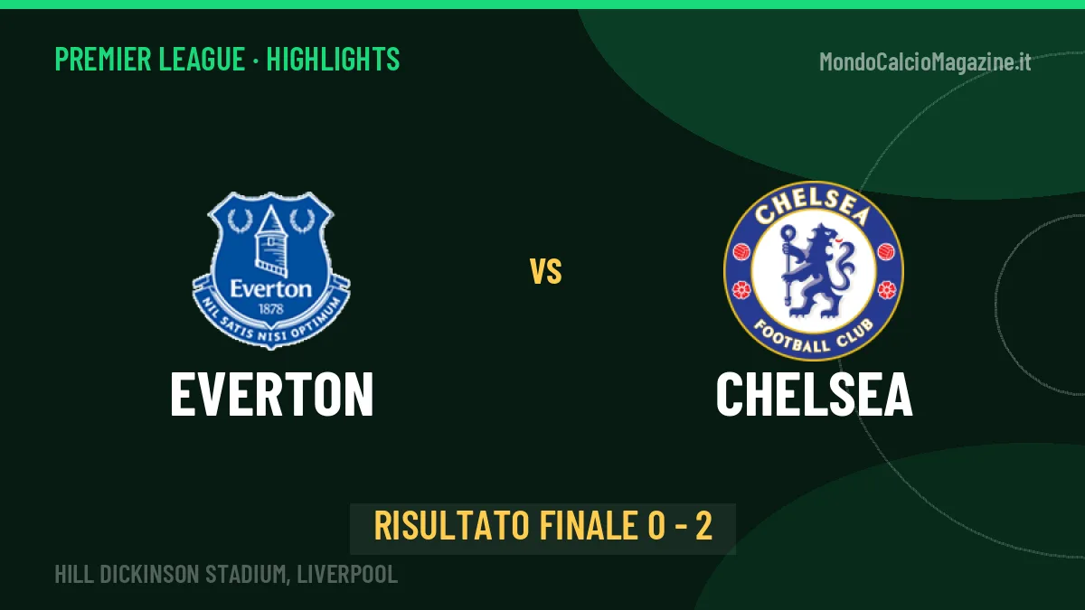 Everton-Chelsea, sintesi e gol: gli highlights di Premier League